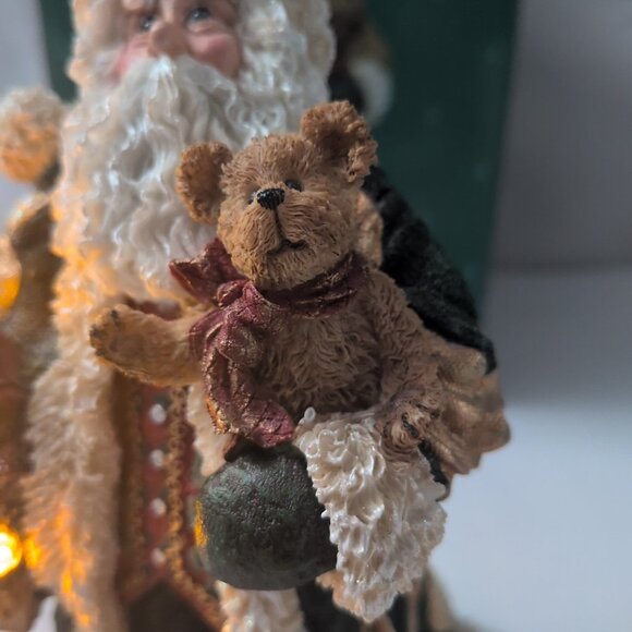 Boyd's Bears Nicholas Kringleton 2004 733206 Figurine Santa Lights Christmas - Picture 16 of 16